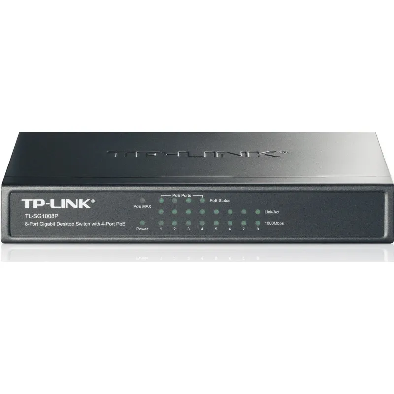 Switch de bureau 8 ports Gigabit / 4 Ports PoE — test tunis